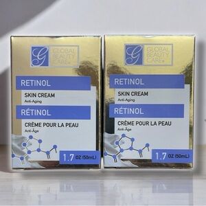 Global Beauty Care Retinol Renewing Moisturizing Daily Anti-Aging Skin Cream Set